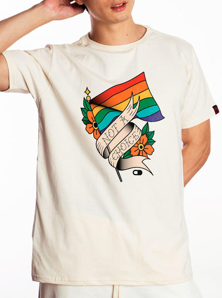 Camiseta Tattoos Not a Choice Bandeira Raluke - Cápsula Shop
