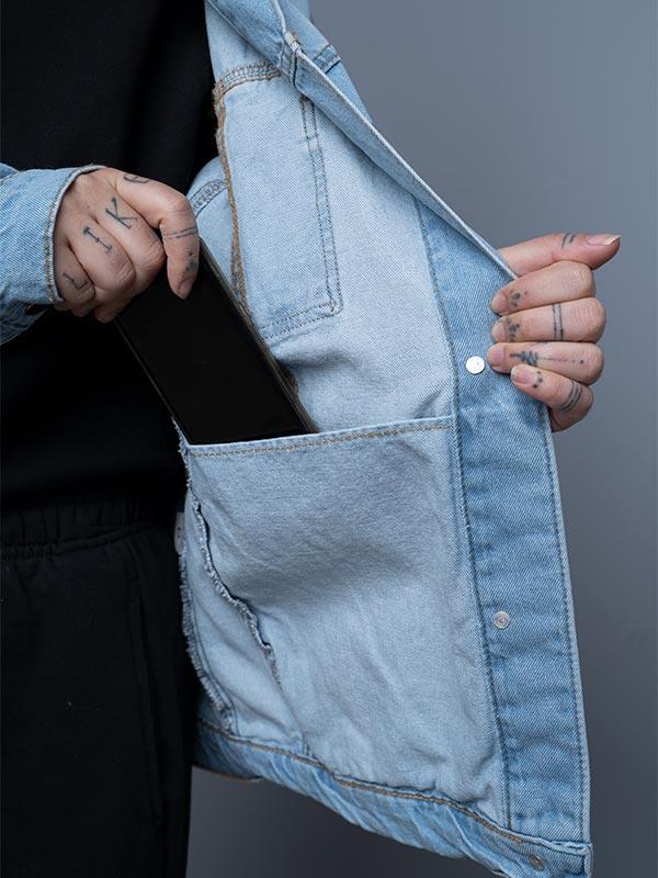 Jaqueta Jeans Oversize Unissex Personalizada - Cápsula Shop
