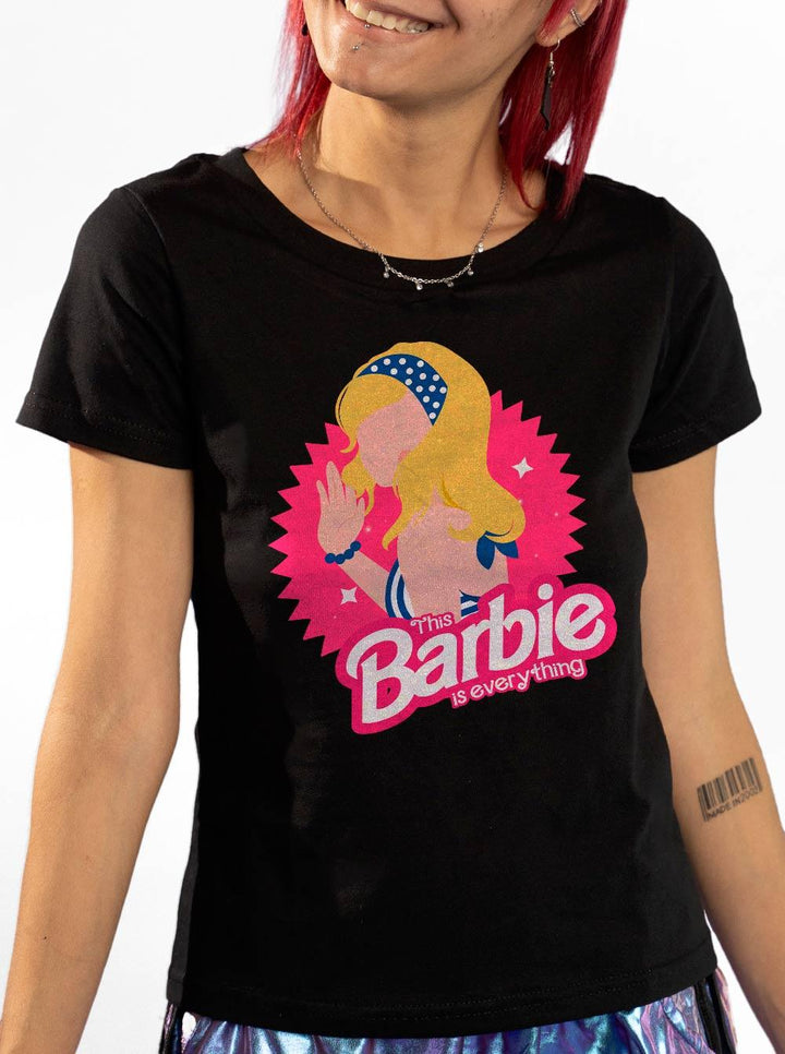 Baby Look Barbie Margot Robbie Rebobina - Cápsula Shop