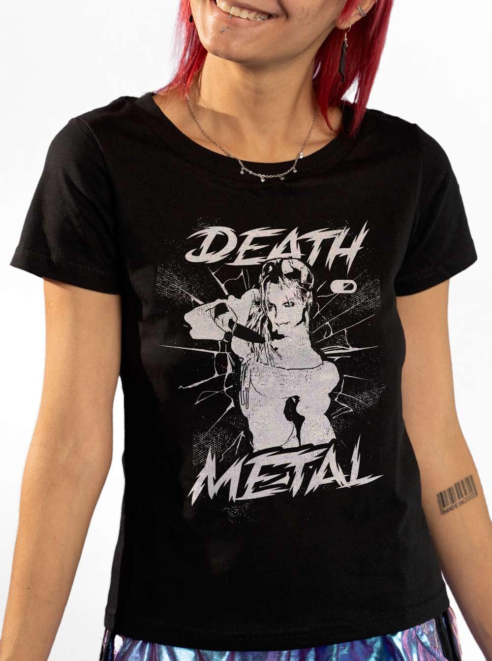 Baby Look Britney Spears Death Metal Cápsula Shop Baby Look Britney Spears Death Metal Cápsula Shop