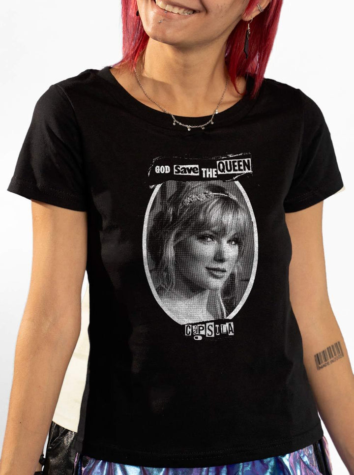 Baby Look God Save The Queen Taylor Swift - Cápsula Shop