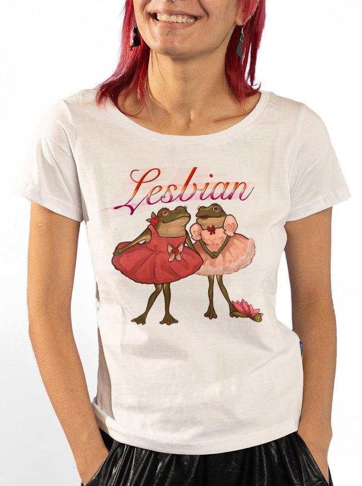Baby Look Sapinhos do Orgulho Lesbian Mochi Moon - Cápsula Shop