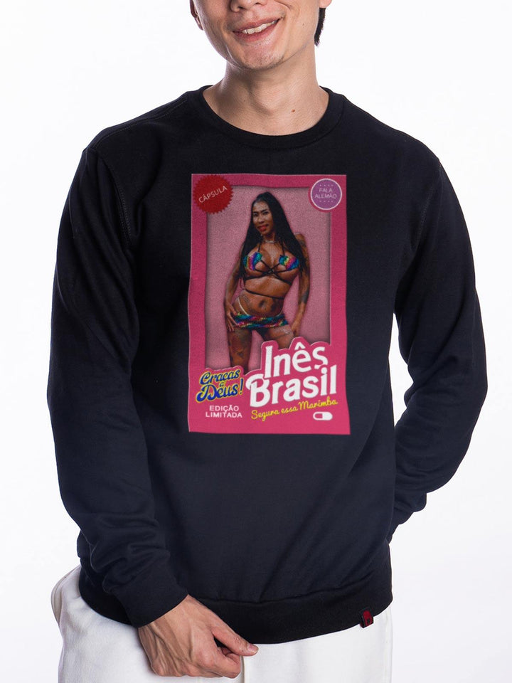 Moletom Canguru Barbie Inês Brasil - Cápsula Shop