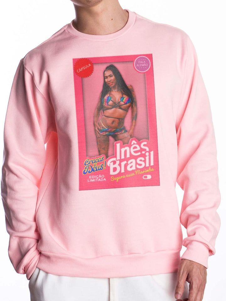 Blusa de Moletom Barbie Inês Brasil - Cápsula Shop