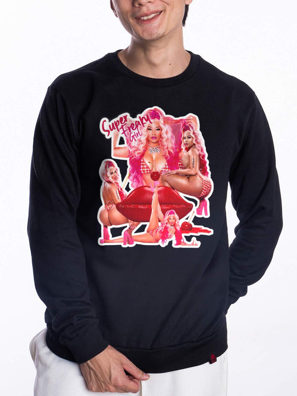 Blusa de Moletom Nicki Minaj Freaky Girl Davi Veloso - Cápsula Shop