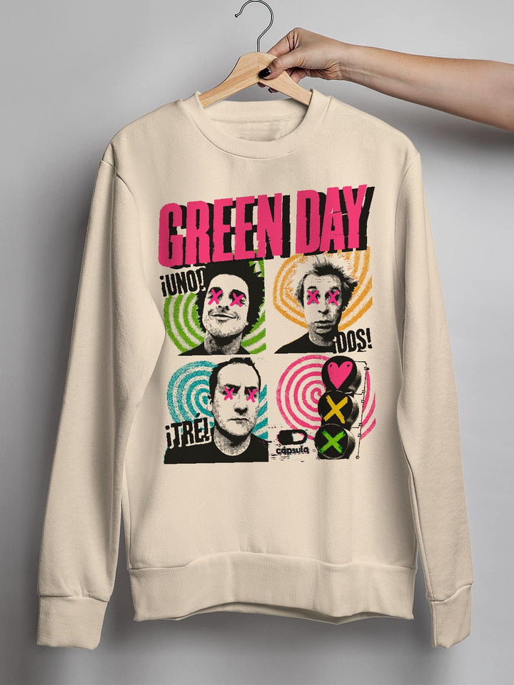 Blusa de moletom Green Day Uno! Duo! Tré!