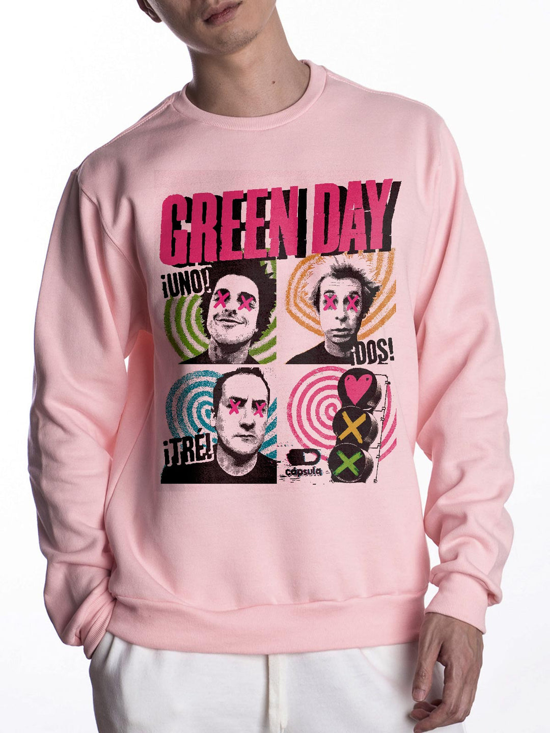 Blusa de moletom Green Day Uno! Duo! Tré!
