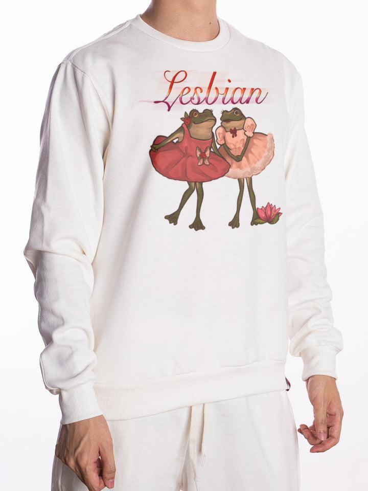 Blusa de Moletom Sapinhos do Orgulho Lesbian Mochi Moon - Cápsula Shop