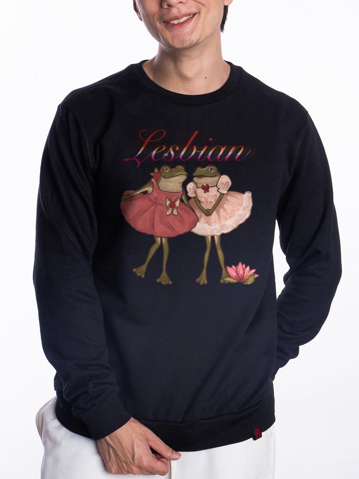 Blusa de Moletom Sapinhos do Orgulho Lesbian Mochi Moon - Cápsula Shop