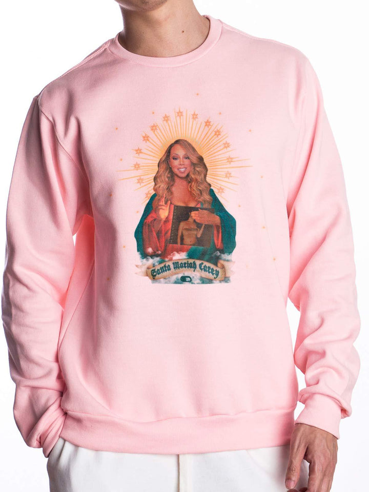 Blusa de Moletom Santa Mariah Carey