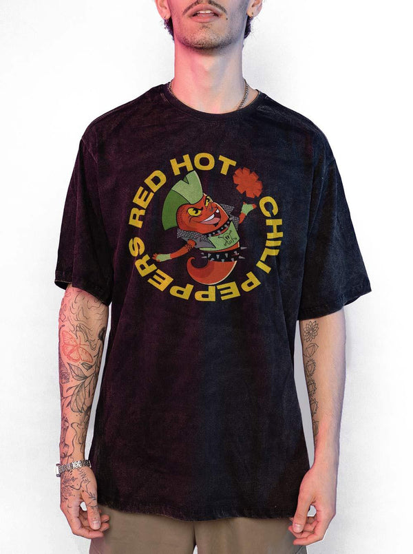 Camiseta Estonada Red Hot Chili Peppers Joga Pedra Na Geni - Cápsula Shop