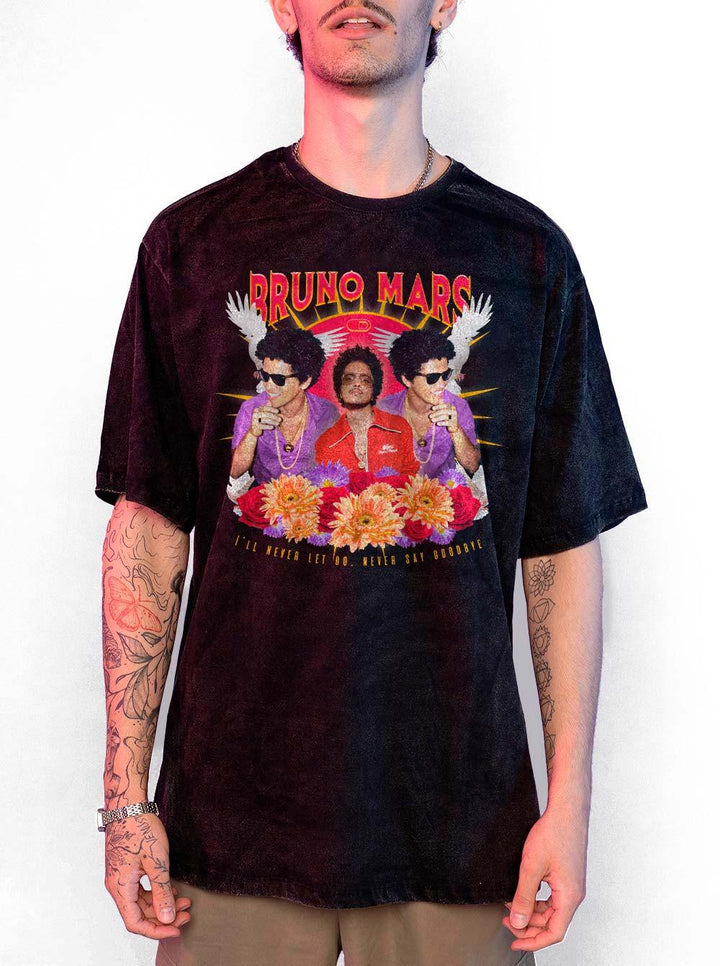 Camiseta Estonada Bruno Mars Nirvana - Cápsula Shop