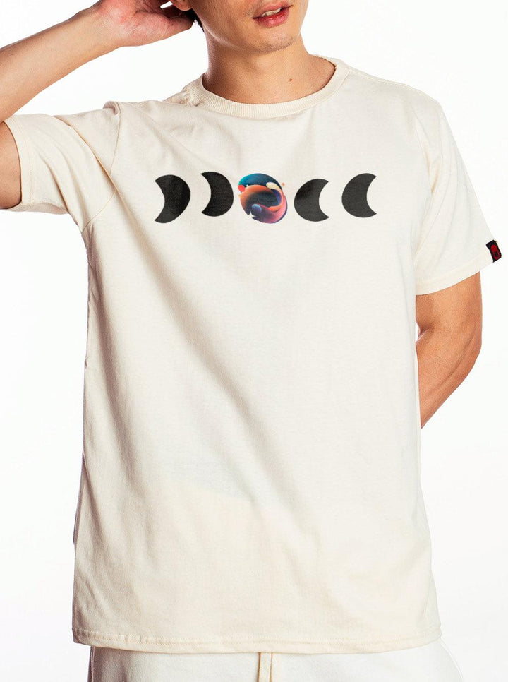 Camiseta Fases Galáxia Moon Cast - Cápsula Shop