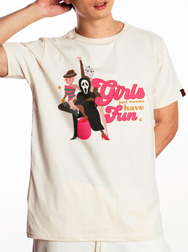 Camiseta Girls Just Wanna Have Fun Rebobina - Cápsula Shop