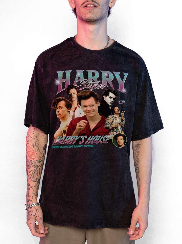 Camiseta Estonada Harry Styles Fan Club - Cápsula Shop