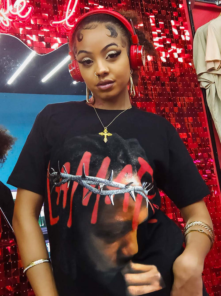 Camiseta Kendrick Lamar Face Card