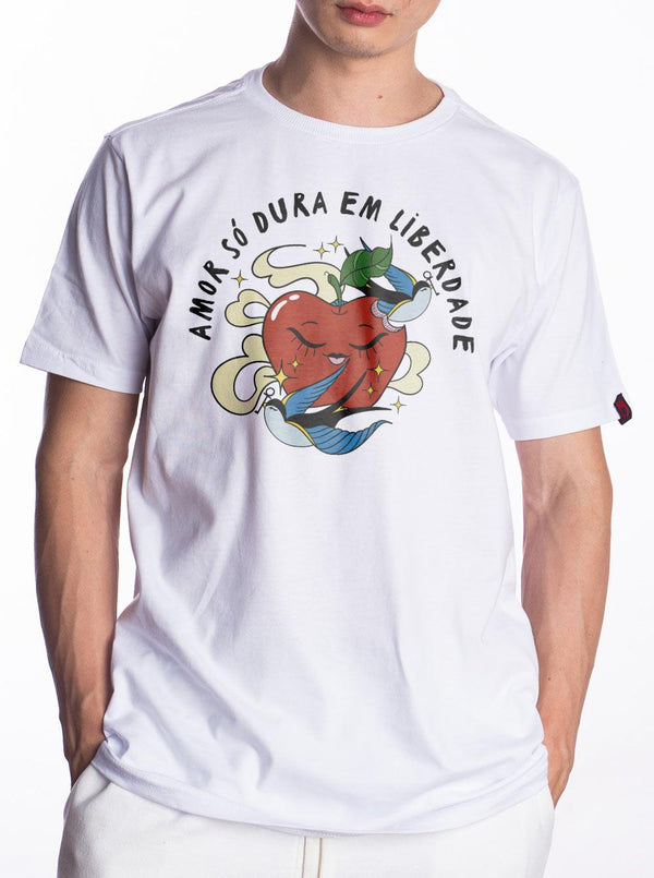 Camiseta Raul Seixas A Maçã Joga Pedra Na Geni - Cápsula Shop