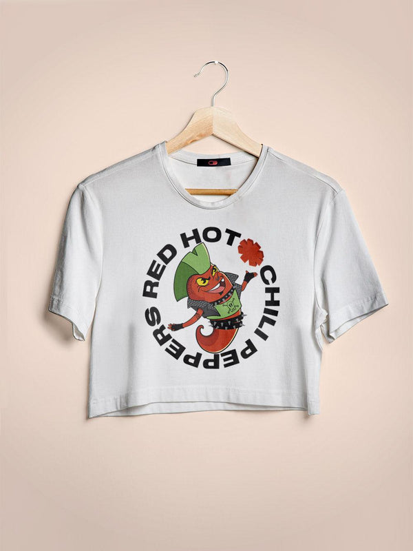 Cropped Red Hot Chili Peppers Joga Pedra Na Geni - Cápsula Shop