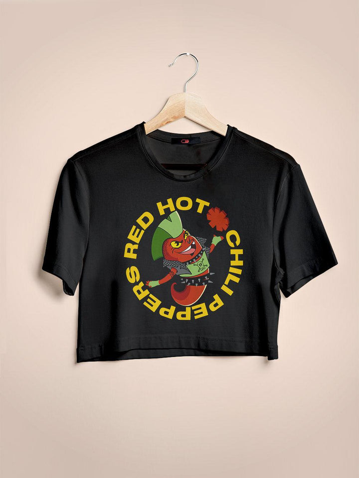 Cropped Red Hot Chili Peppers Joga Pedra Na Geni - Cápsula Shop