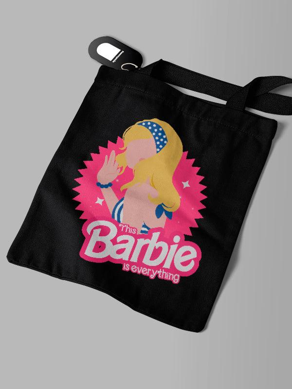 Ecobag Preta Barbie Margot Robbie Rebobina - Cápsula Shop