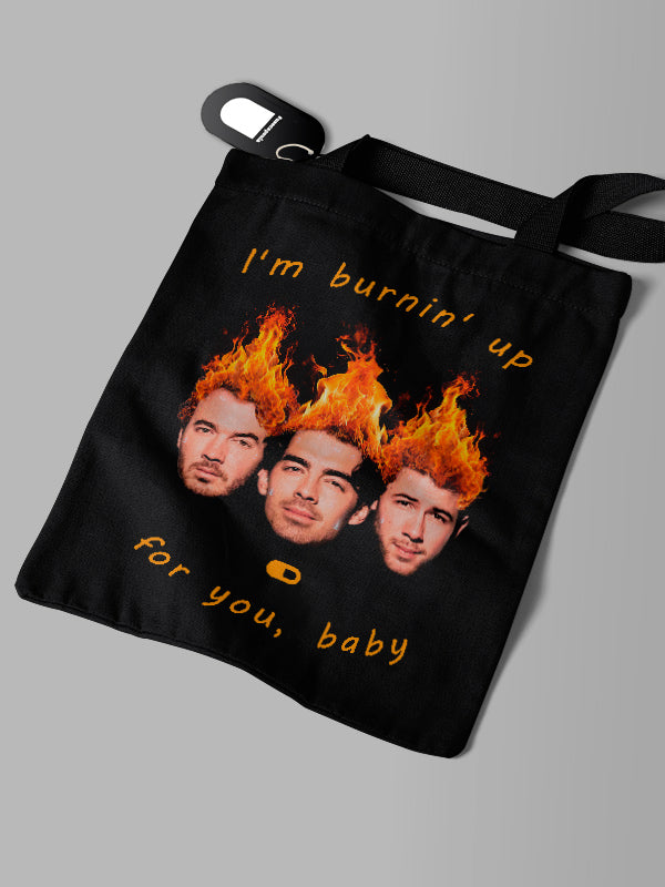 Ecobag Preta Jonas Brothers Burnin' Up