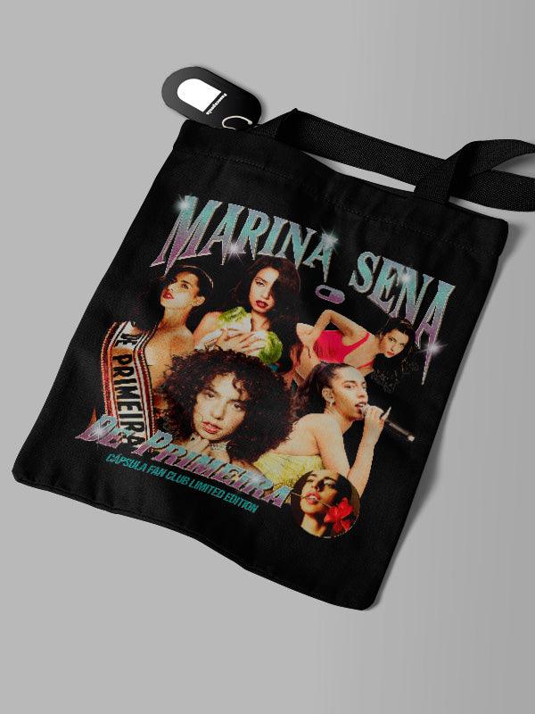 Ecobag Preta Marina Sena Fan Club - Cápsula Shop