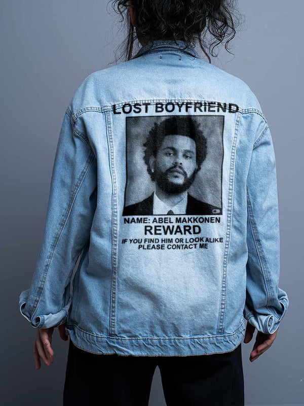 Jaqueta Jeans Oversize Unissex The Weeknd Lost Boyfriend - Cápsula Shop