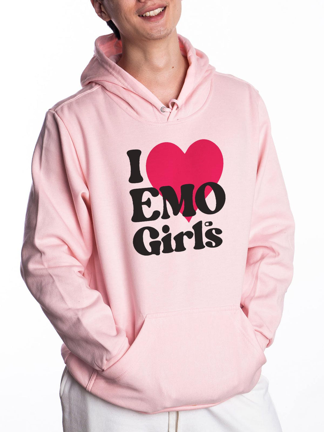 Moletom Canguru I Love Emo Girls