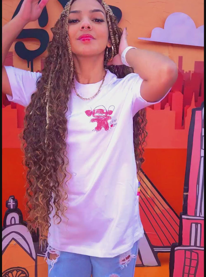 Camiseta Stitch Nivel de Maldade