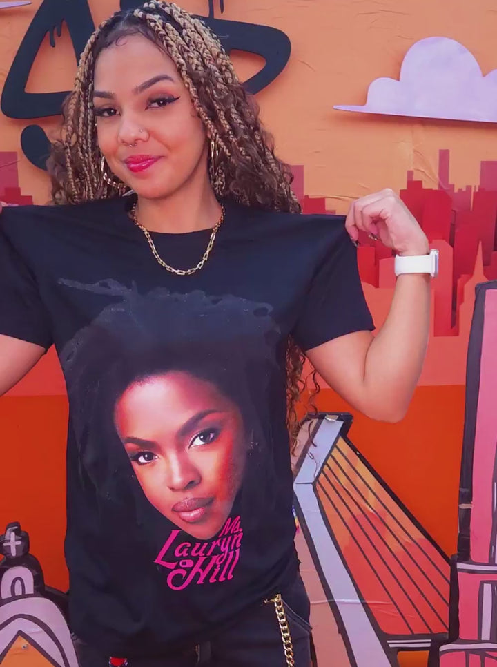 Camiseta Lauryn Hill Face Card