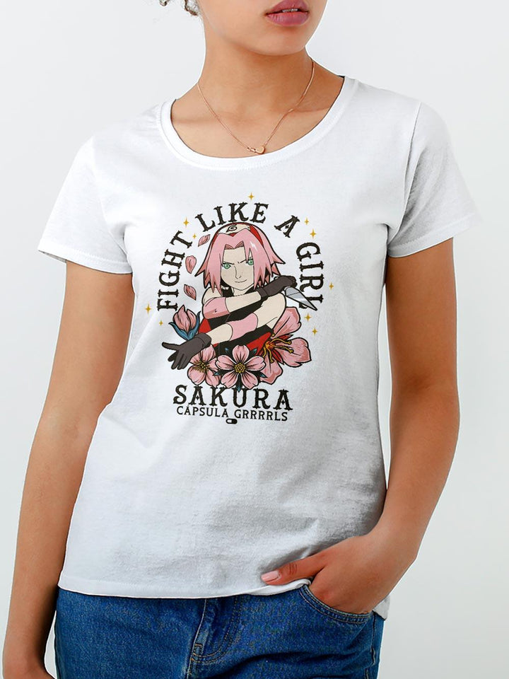 Baby Look Fight Like a Girl Sakura - Cápsula Shop