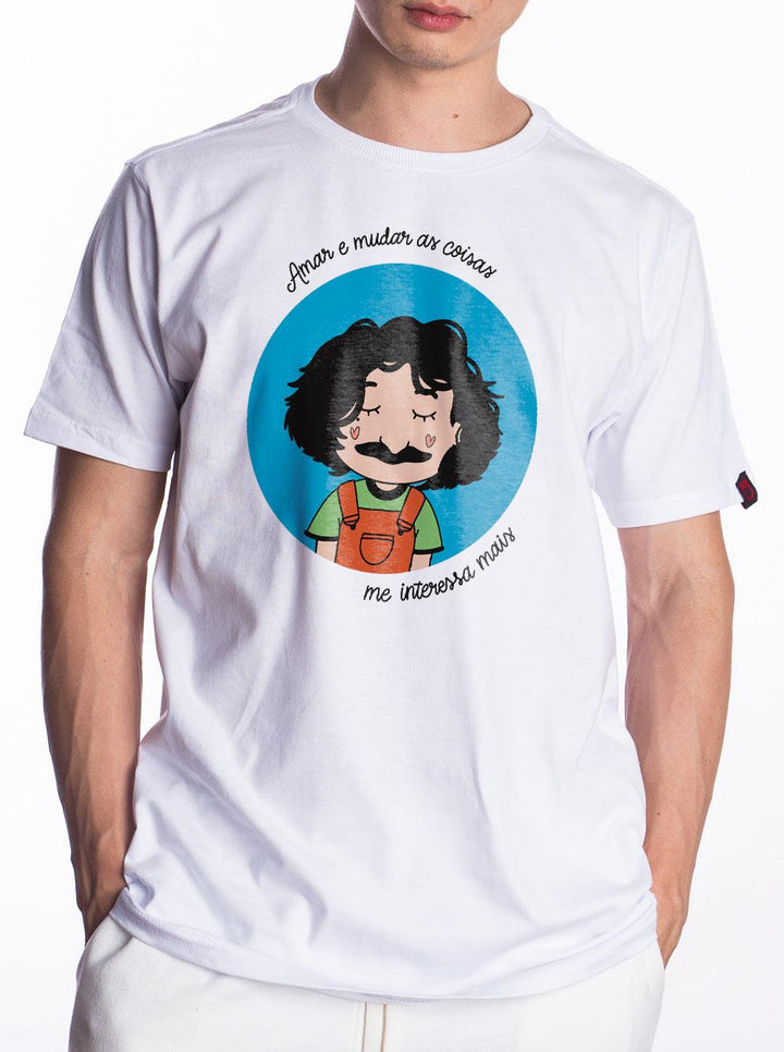 Camiseta Belchior Amar e Mudar as Coisas Joga Pedra Na Geni - Cápsula Shop