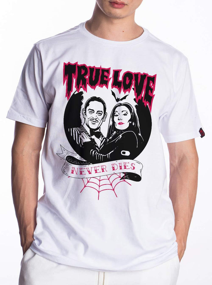 Camiseta Família Addams Morticia e Gomes - Cápsula Shop