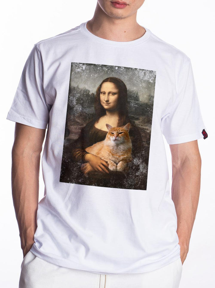 Camiseta Monalisa Gato - Cápsula Shop