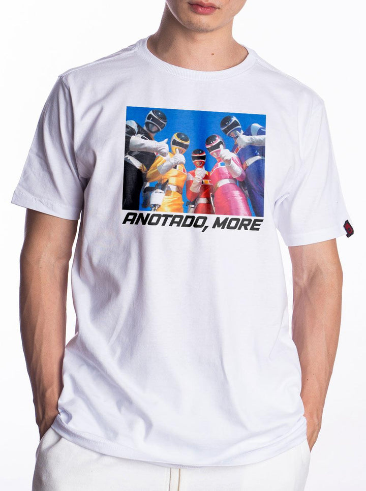 Camiseta Power Rangers Anotado More Masculina - Cápsula Shop