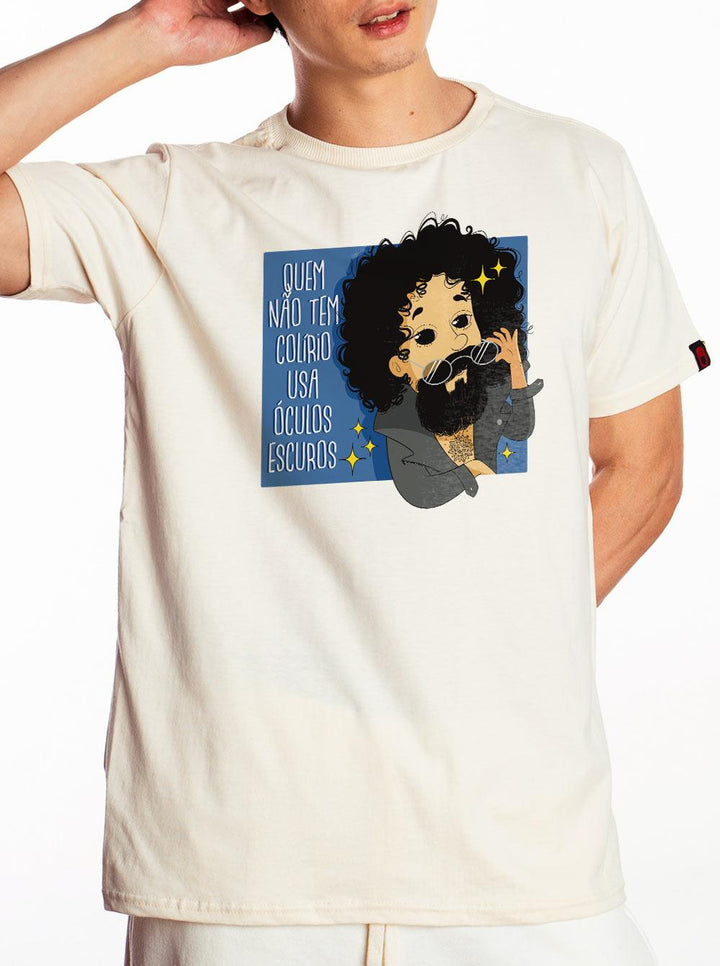 Camiseta Raul Seixas Como Vovó Já Dizia Joga Pedra Na Geni - Cápsula Shop