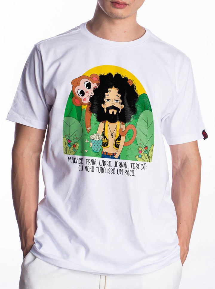 Camiseta Raul Seixas Ouro de Tolo Joga Pedra Na Geni - Cápsula Shop