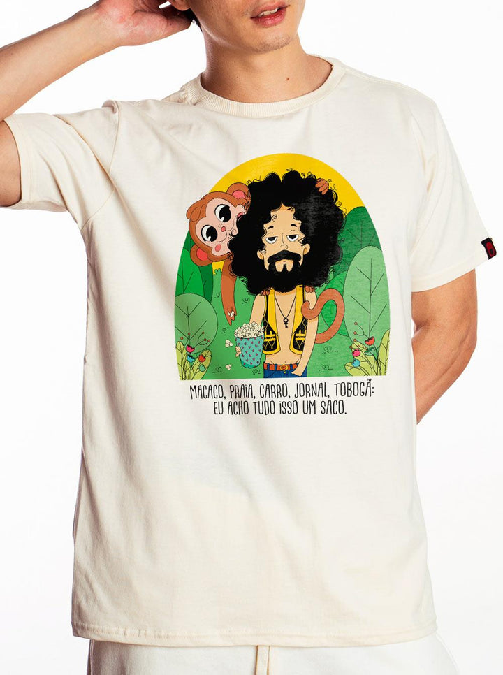 Camiseta Raul Seixas Ouro de Tolo Joga Pedra Na Geni - Cápsula Shop