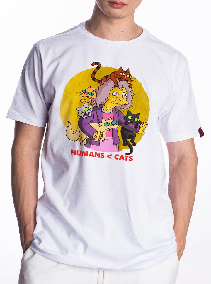 Camiseta Velha Dos Gatos Simpsons - Cápsula Shop