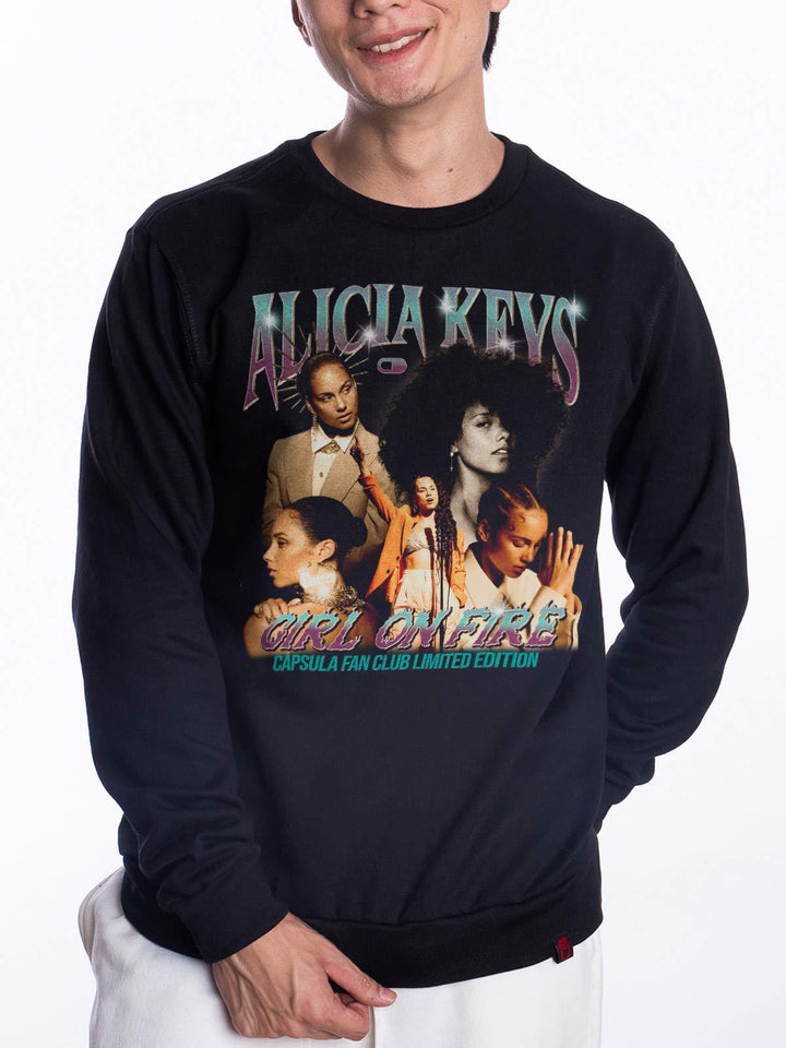 Blusa de Moletom Alicia Keys Fan Club - Cápsula Shop