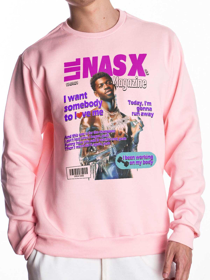 Blusa de Moletom Lil Nas X Magazine DoisL - Cápsula Shop