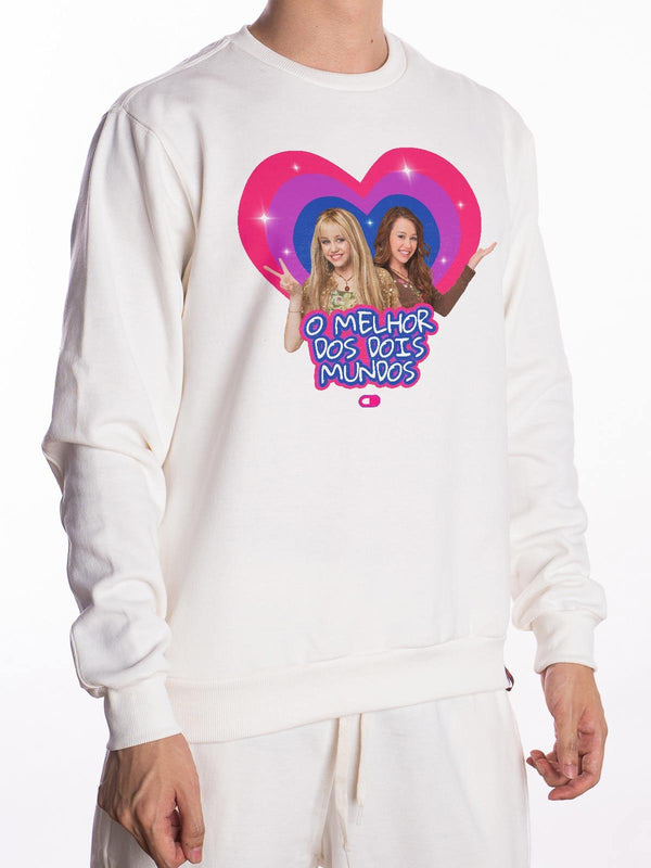 Blusa de Moletom O Melhor Dos Dois Mundos Hannah Montana - Cápsula Shop