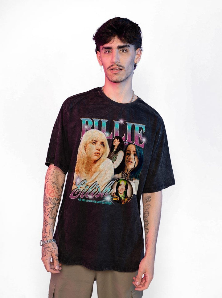 Camiseta Estonada Billie Eilish Fan Club - Cápsula Shop