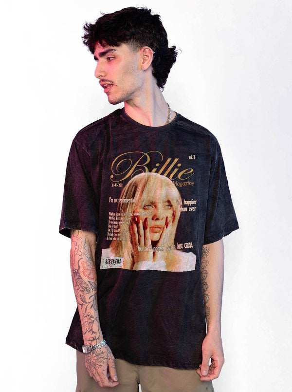 Camiseta Estonada Billie Eilish Magazine DoisL - Cápsula Shop