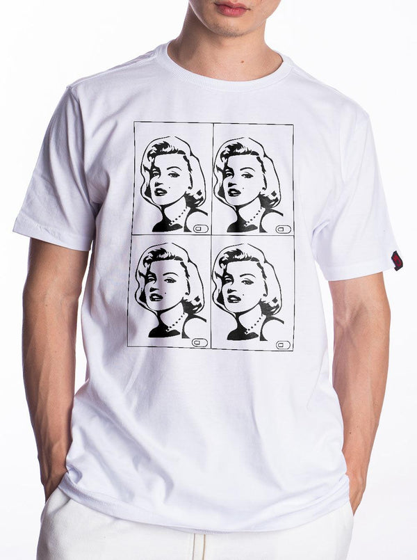 Camiseta Marilyn Monroe Pop Art - Para Colorir - Cápsula Shop