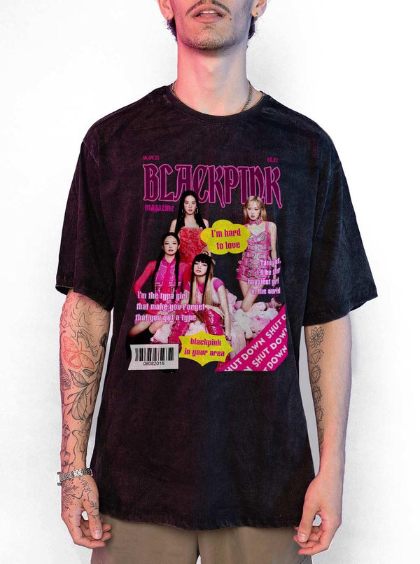 Camiseta Estonada Blackpink Magazine DoisL - Cápsula Shop