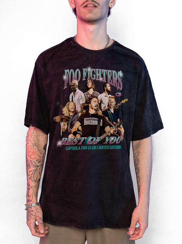 Camiseta Estonada Foo Fighters Fan Club - Cápsula Shop