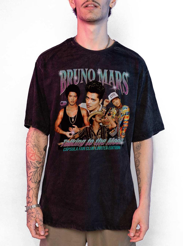 Camiseta Estonada Bruno Mars Fan Club - Cápsula Shop