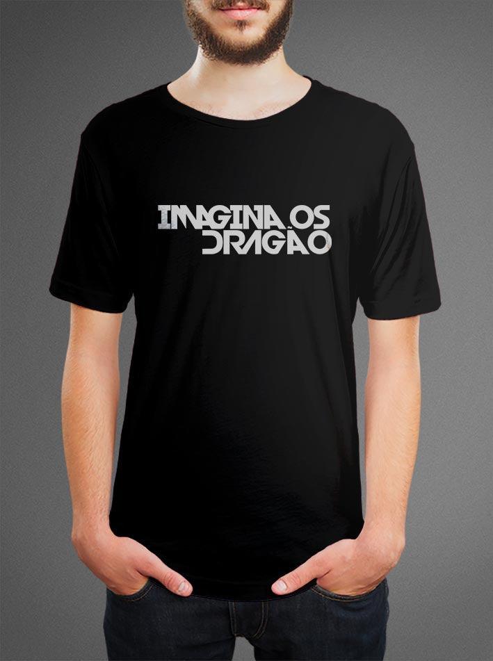 Camiseta Imagine Dragons Imagina os Dragão 