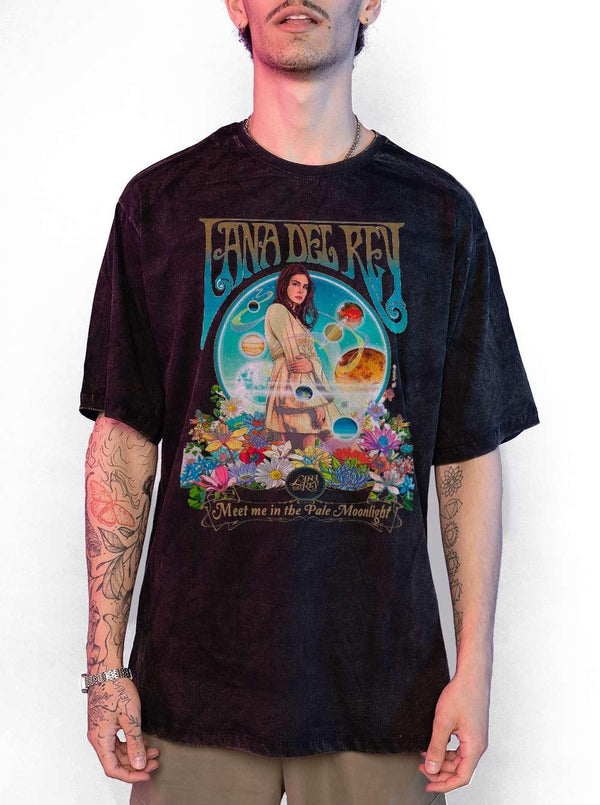 Camiseta Estonada Lana Del Rey LA To The Moon - Cápsula Shop